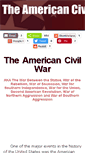 Mobile Screenshot of americancivilwar101.com